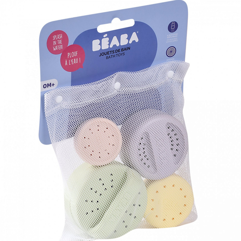 Set 4 Jucării Baie Beaba Silicon - Distracție Sigură - imagine 9
