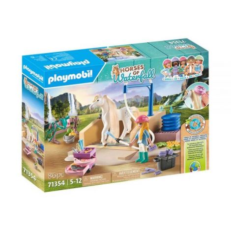 Playmobil Spălătorie Isabella & Calul - Joc Creativ - imagine 6