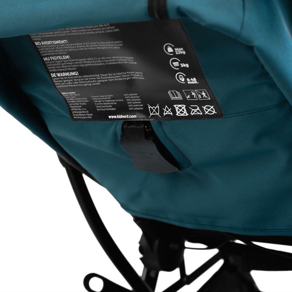 Kidnort Fjallrav Albastru - Carucior Compact Pliabil - imagine 2