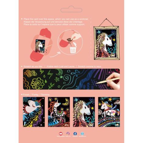 Set Scratch Art Unicorni Avenir | Joc Creativ 3+ - imagine 5