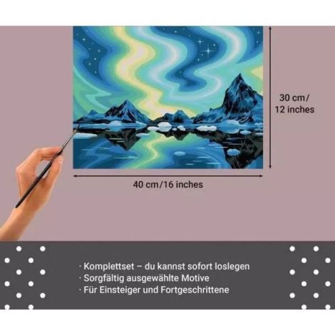 Creează Aurora Boreală - Pictură pe Numere Ravensburger - imagine 2
