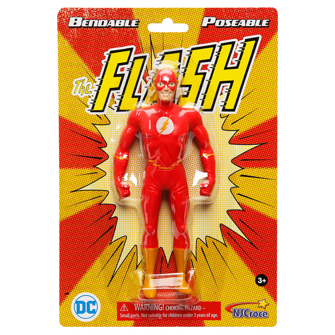 Figurina Flexibila The Flash, 14 cm, N.J. Croce