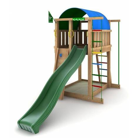 Spațiu de Joacă Villa Junglegym din Lemn