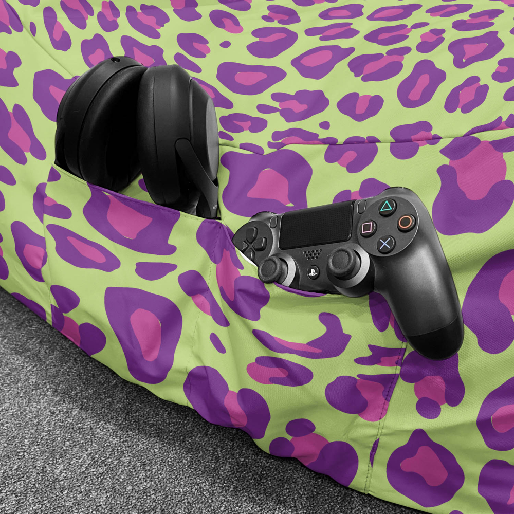 Fotoliu Puf Chill XL Leopard Updeco - imagine 6