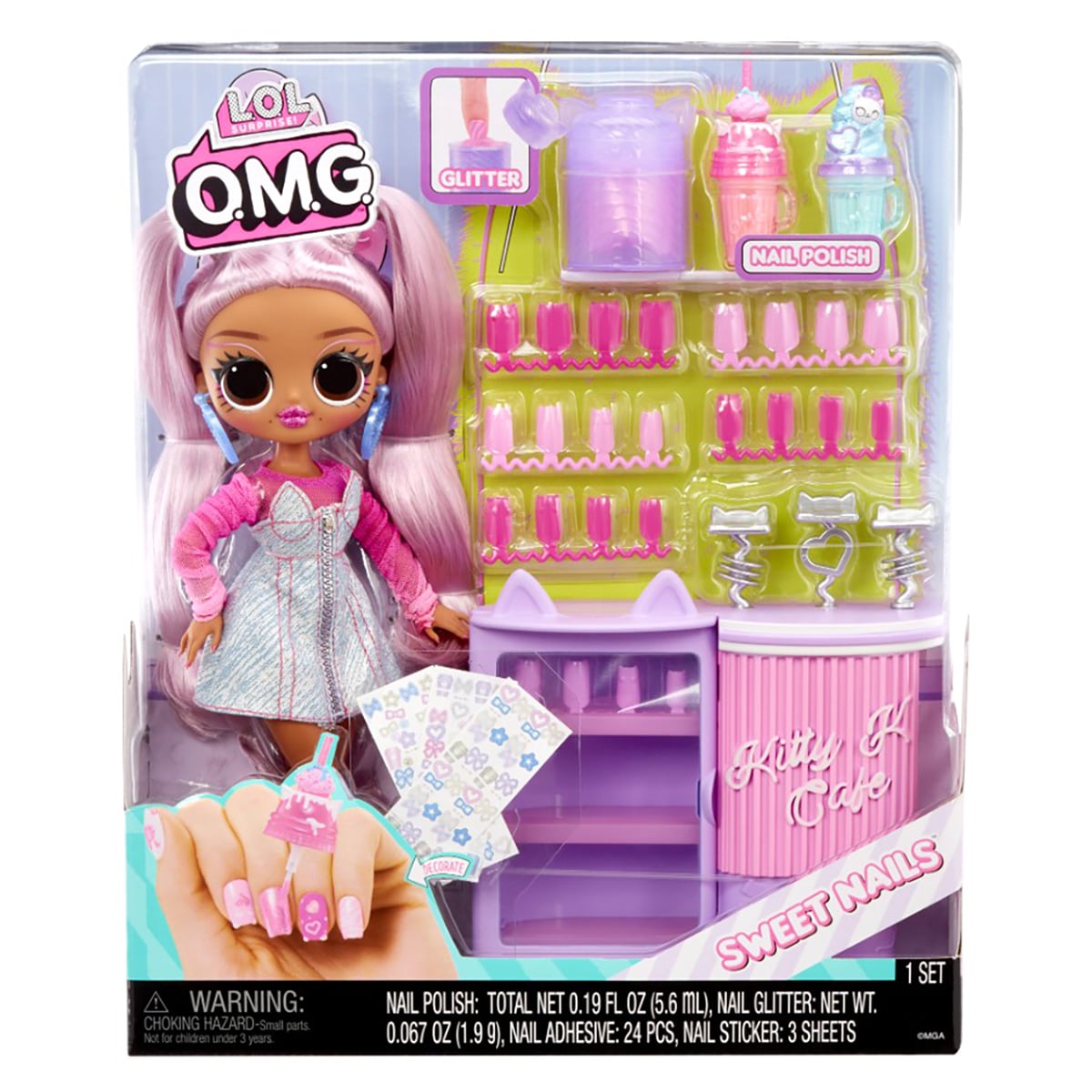 Papusa LOL OMG Sweet Nails Kitty K Cafe