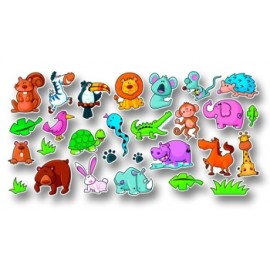 Set 150 Autocolante Predecupate Animale | Folia Paper