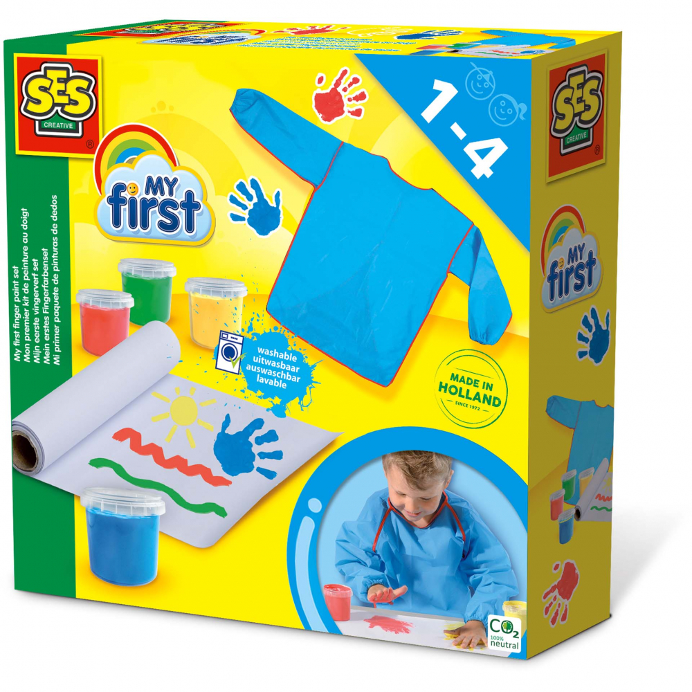 Set Acuarele Degete Ses Creative, 1-4 Ani