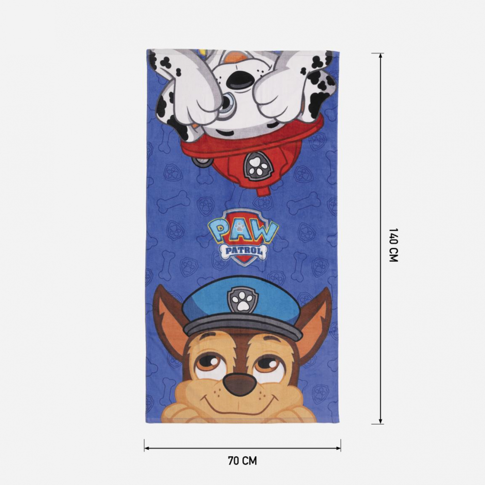 Prosop Plajă Paw Patrol 70x140 cm, Bumbac - imagine 2