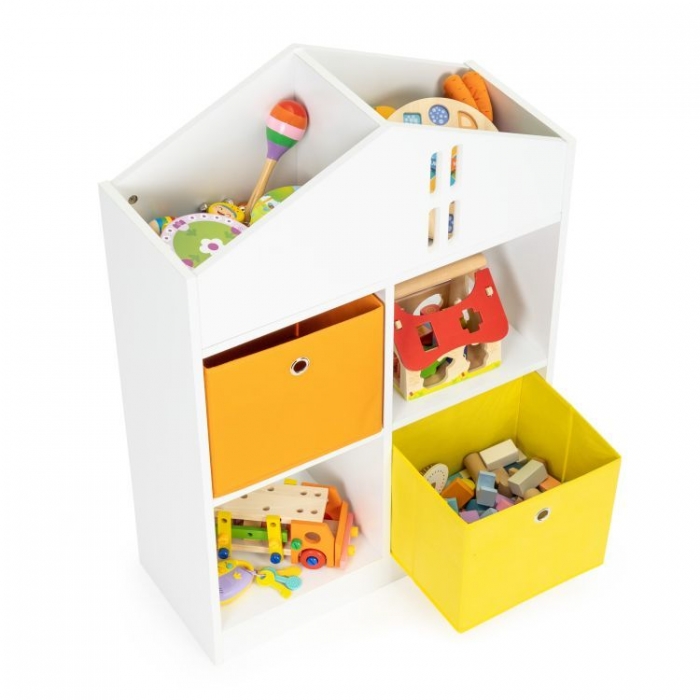 Organizator Jucării Ecotoys ZKB-3, Casuță Lemn