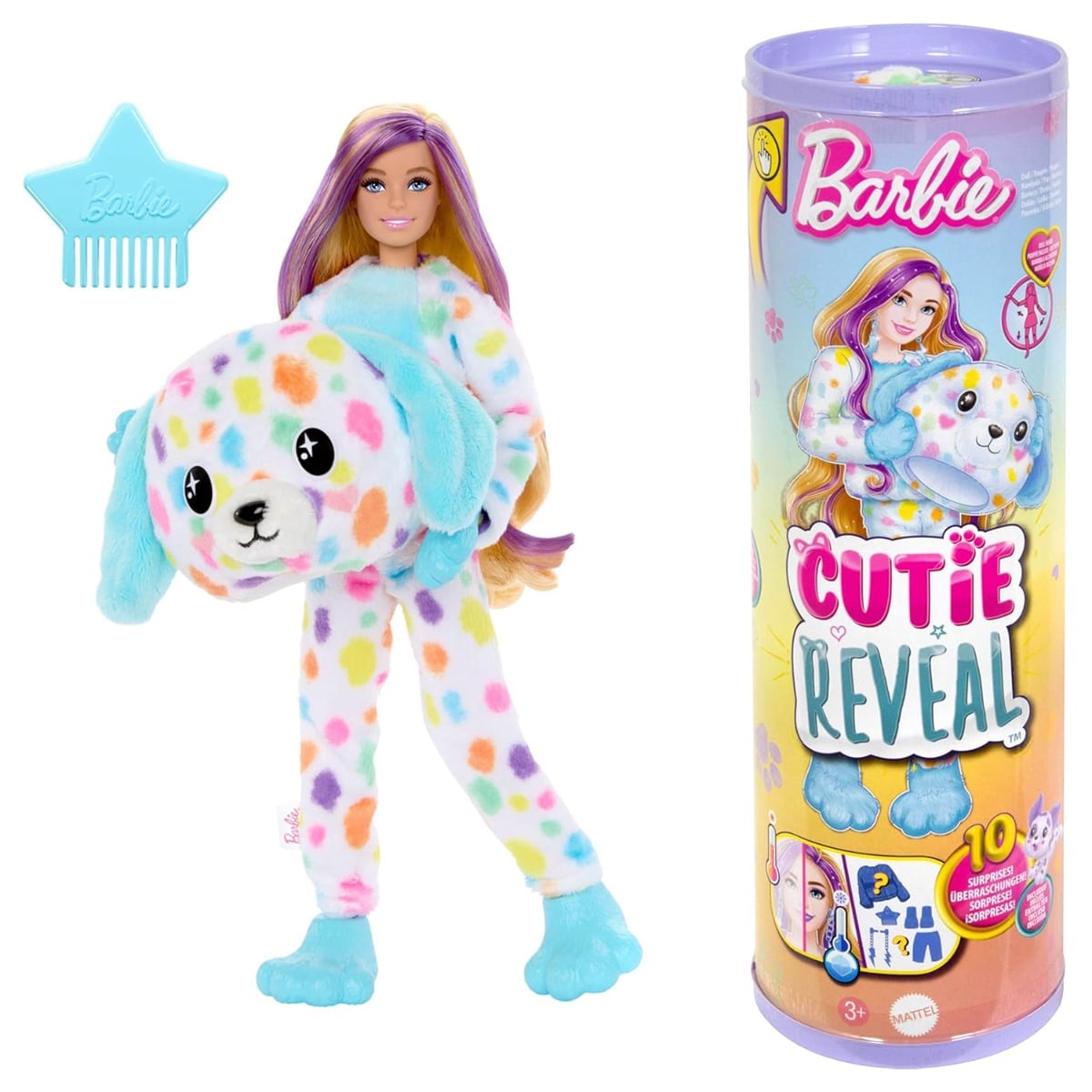 Păpușă Barbie Cutie Reveal Dalmatian 10 Surprize