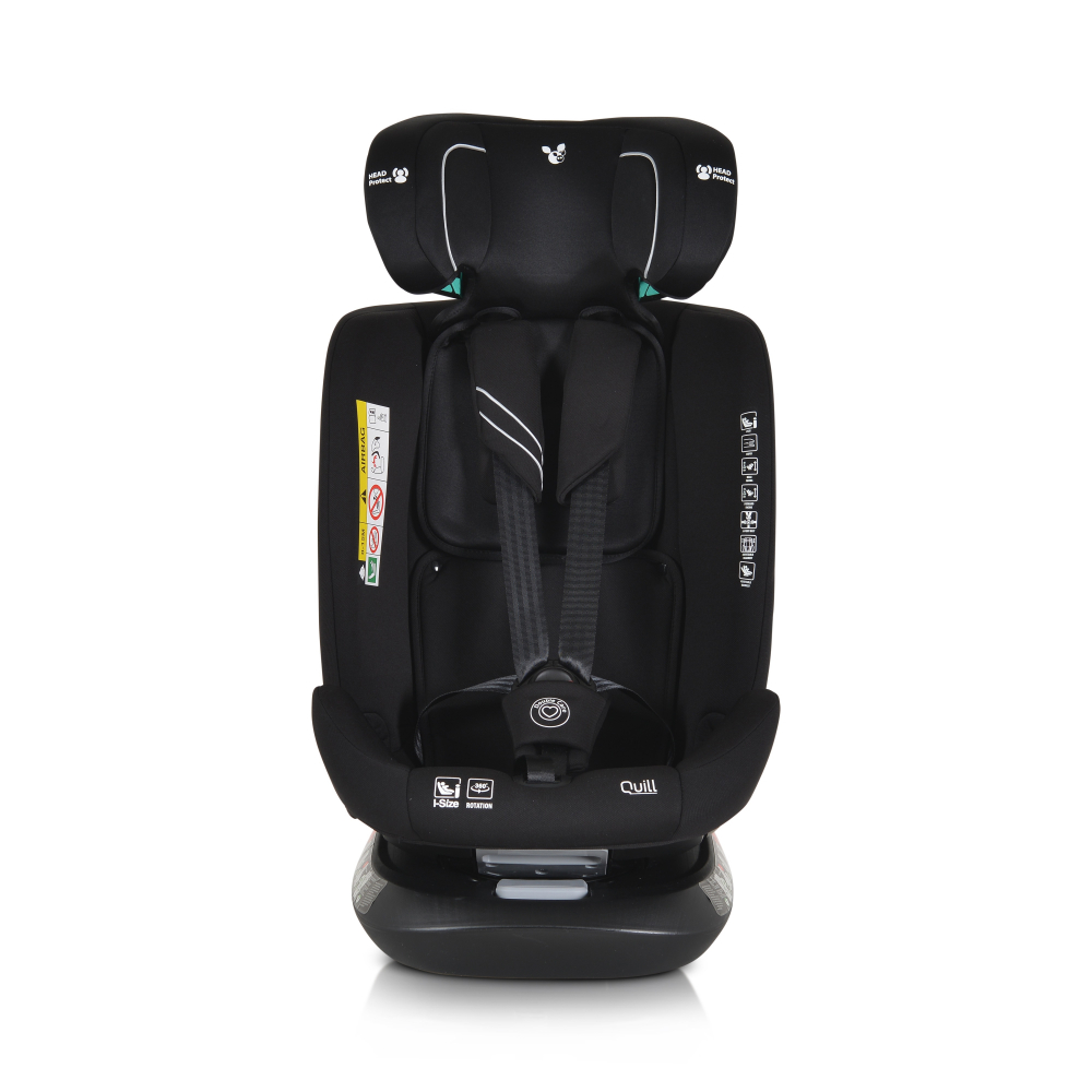Scaun Auto Cangaroo Quill I-Size Isofix 360° Negru
