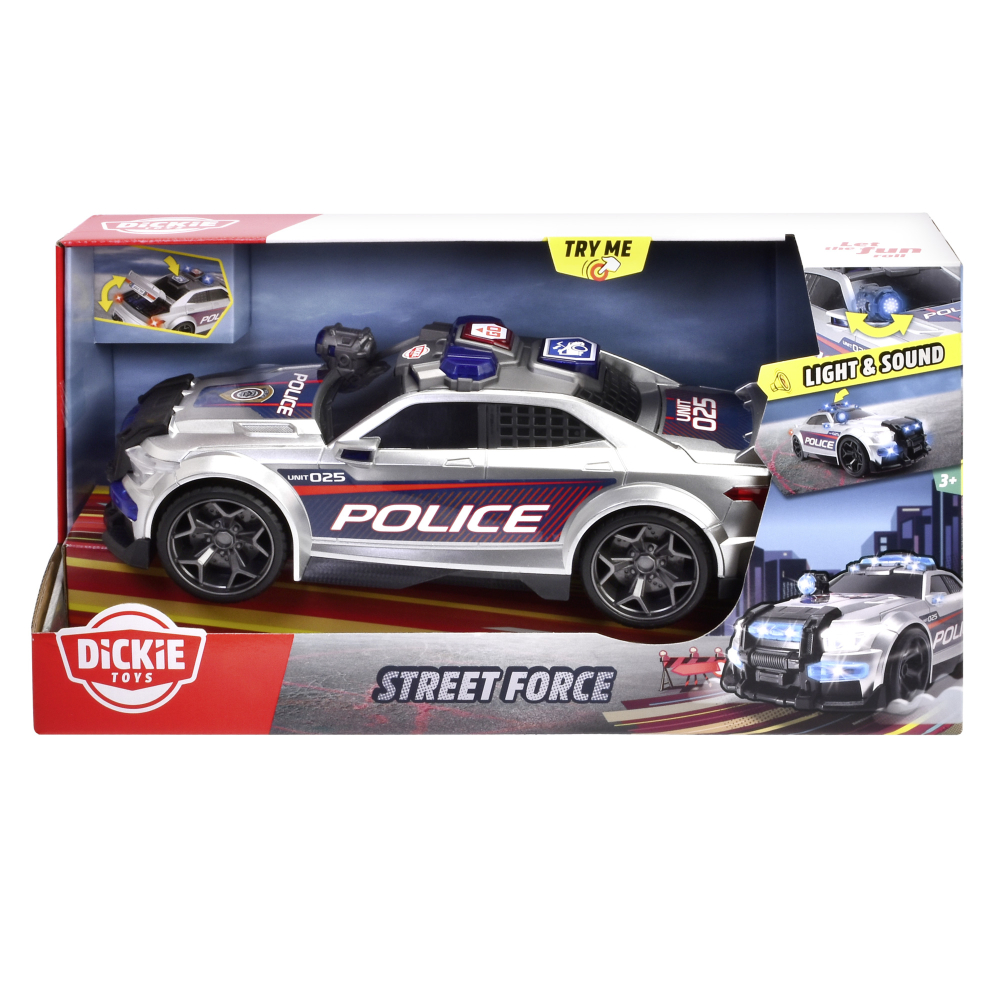 Dickie Toys Mașină Poliție cu Lumini și Sunete
