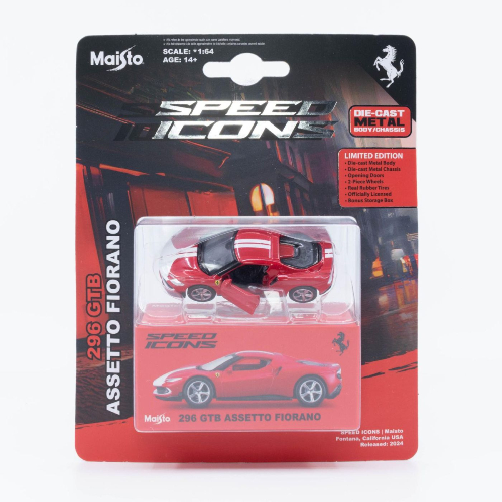 Masinuta Maisto Ferrari 296 GTB 1:64 Metalica