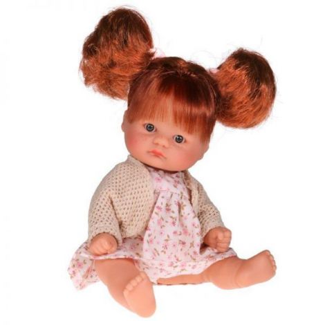 Papusa Bomboncin Asivil 20cm cu Rochita si Cardigan