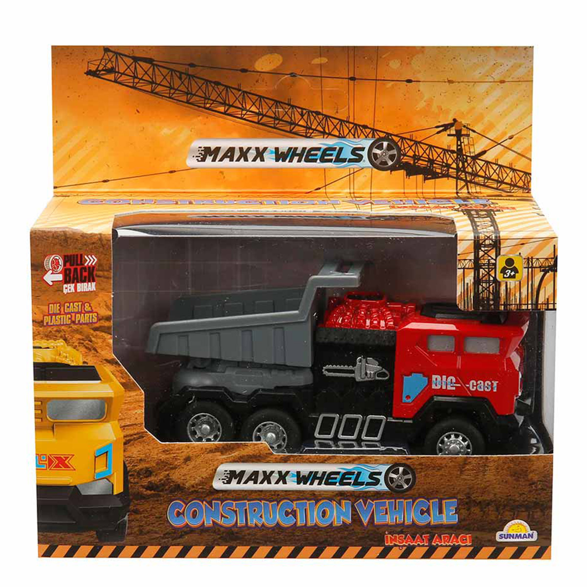 Camion Basculant Maxx Wheels Rosu, Jucarie Constructie