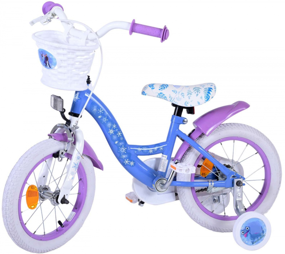 Bicicleta Disney Frozen 14" Eandl, Frână și Ghidon Reglabil