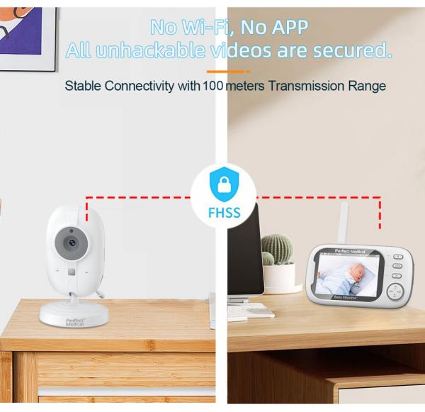 Monitor Video Bebe Perfect Medical Wireless - imagine 4