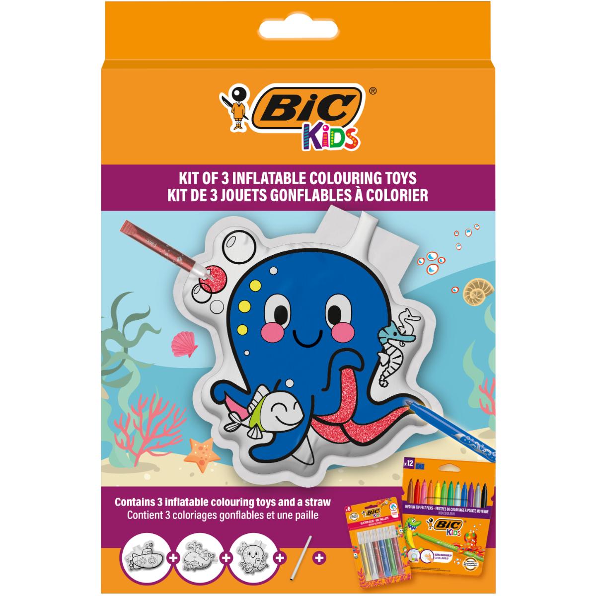 Set Jucării Gonflabile Bic cu Markere și Lipici