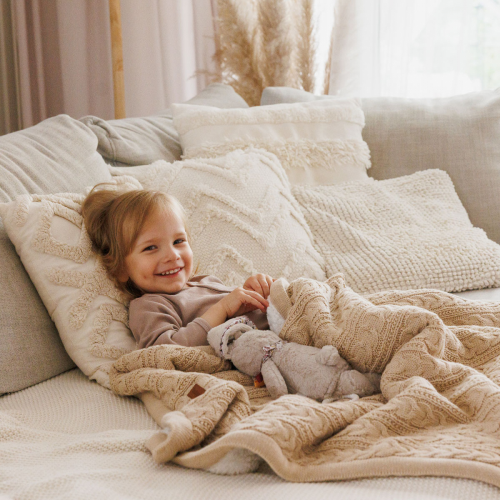 Paturica Babyono Bej | Confort Termic Premium - imagine 3