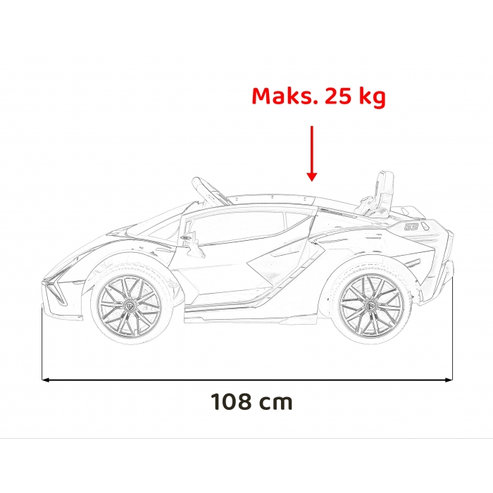 Mașinuță Electrică Lamborghini Sian Verde 106W - imagine 2