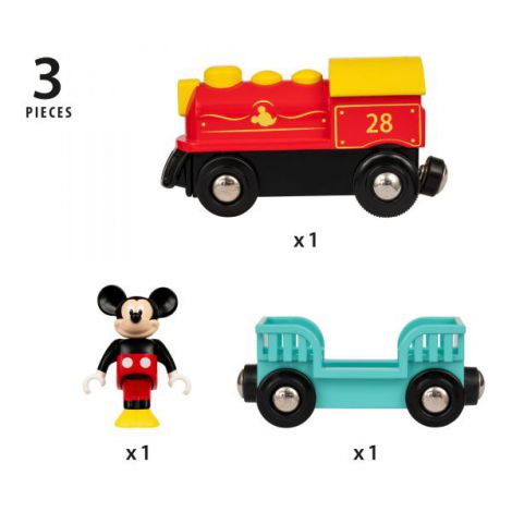 Tren Mickey Mouse pe Baterii Brio 32265 - imagine 4