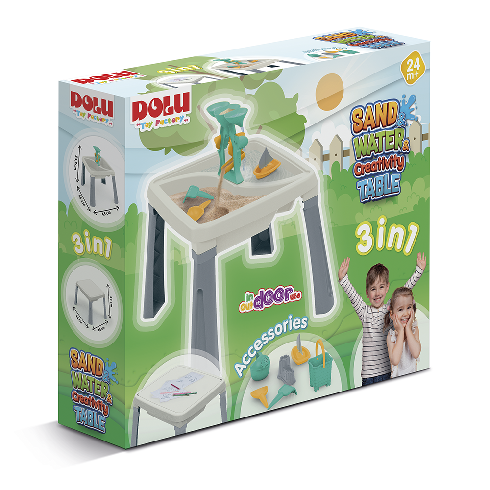 Masuta activitati 3 in 1 Dolu, apa si nisip - imagine 3