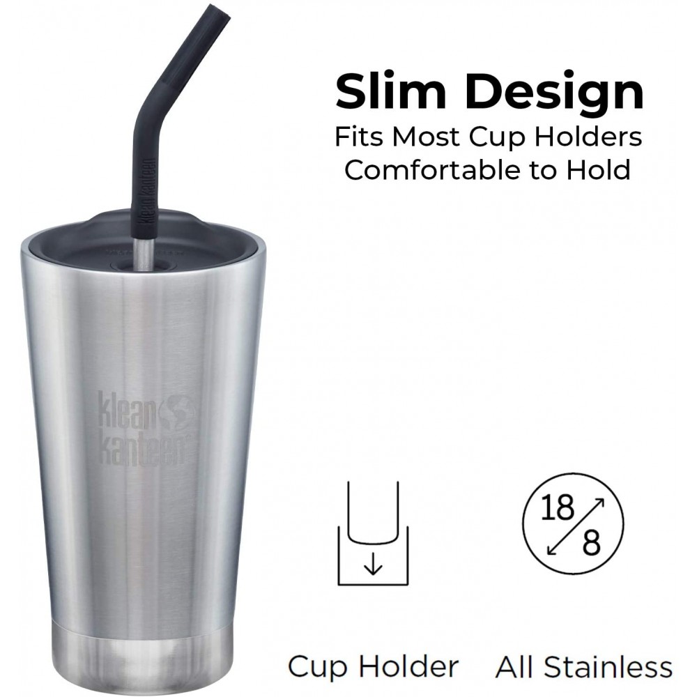 Cana Termos Klean Kanteen 473ml cu Pai - imagine 3