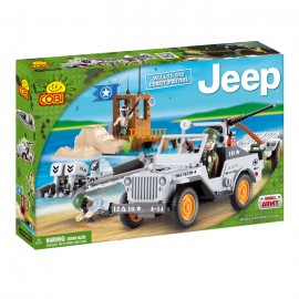 Model Jeep Willys MB Cobi, 250 piese, 3 figurine