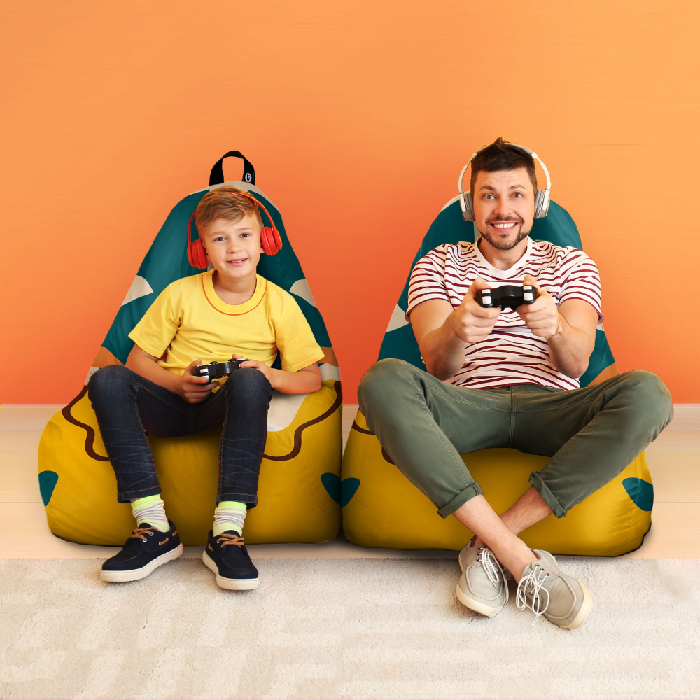 Fotoliu Puf Chill XL Abstract Jungle | Updeco - imagine 4