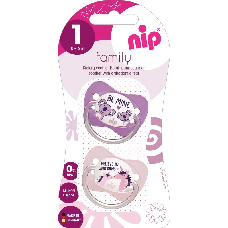 Suzeta Nip Latex Family 0-6 luni, Maxilar Sanatos - imagine 6