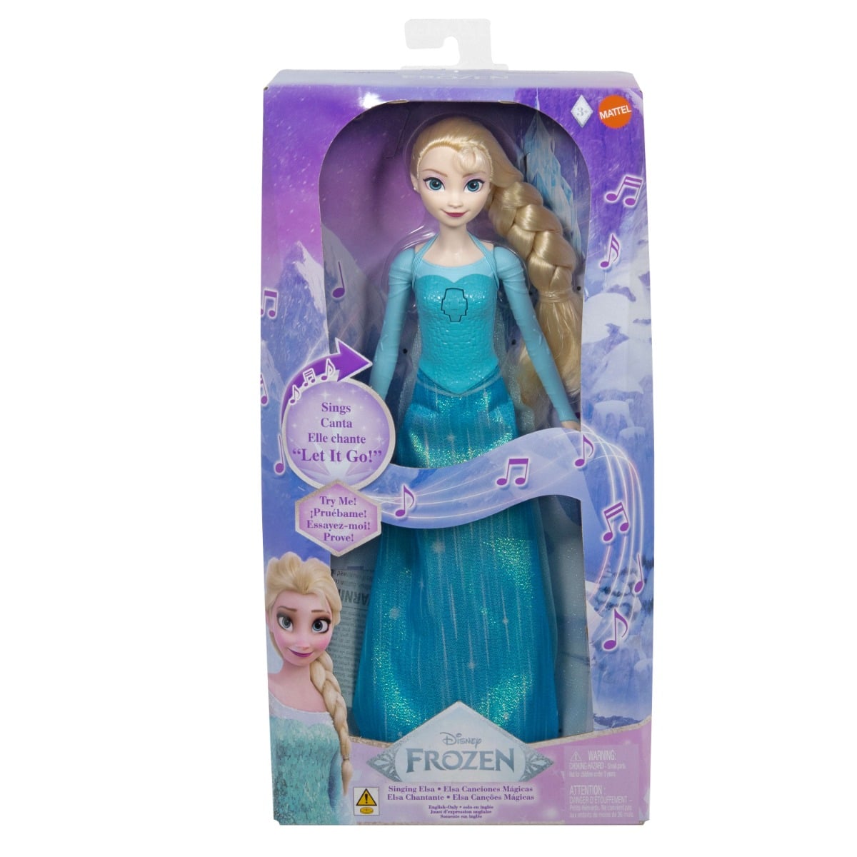 Păpușă Elsa Disney Frozen care cântă, 30 cm