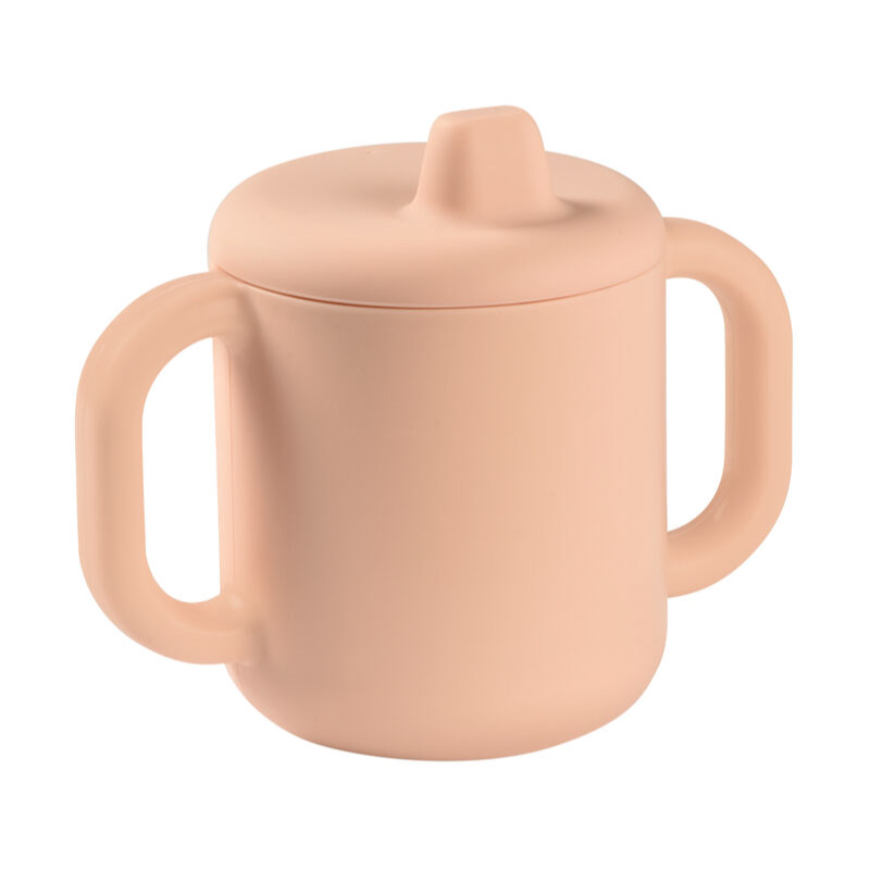 Cană antrenament silicon Beaba Pink
