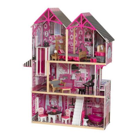 Casuta din lemn pentru papusi Bella Kidkraft, 4 nivele - imagine 2