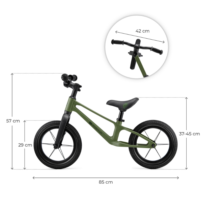 Bicicleta Kinderkraft Eter Green - Echilibru perfect - imagine 3