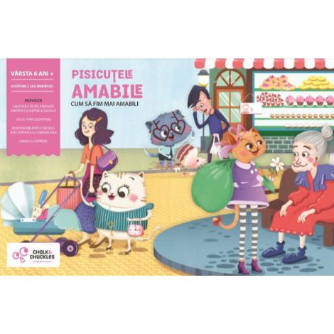Pisicutele Amabile - Joc Educativ Chalk & Chuckles
