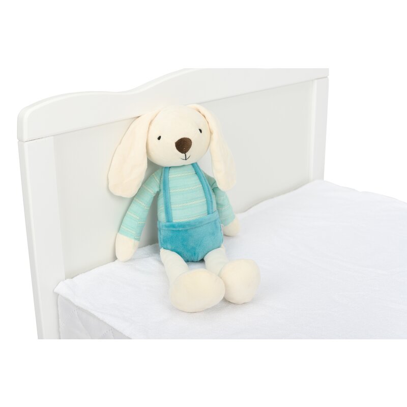 Protecție impermeabilă patut 120x60 cm Qmini Alb