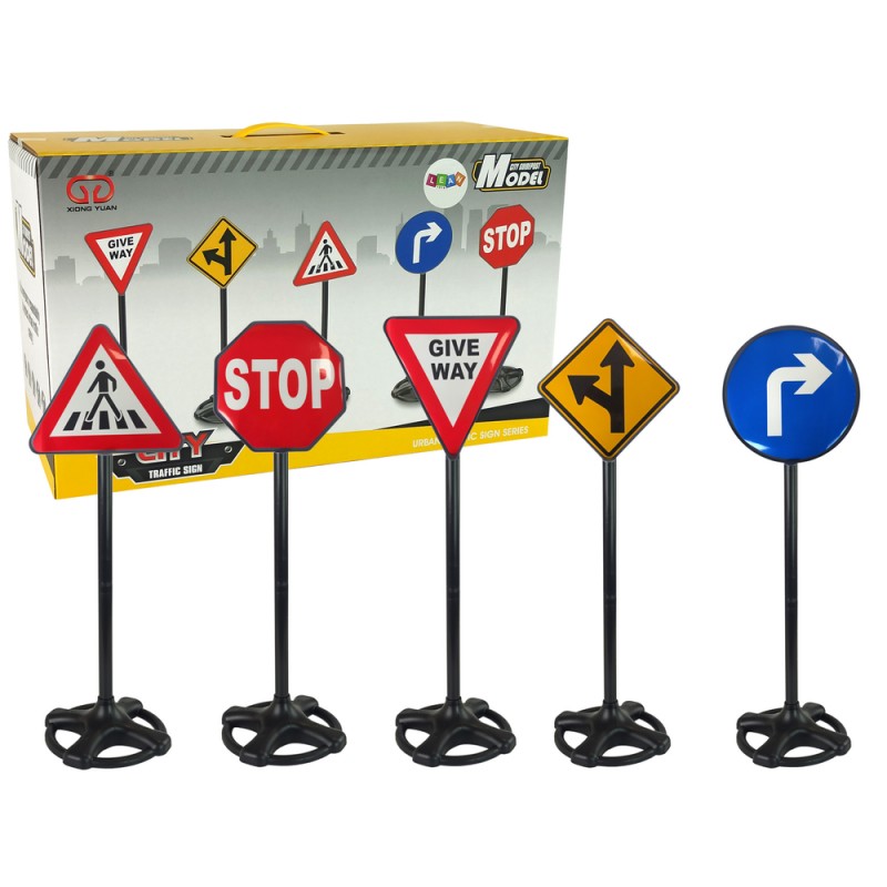 Set Semne Circulație Leantoys | Învață Trafic - imagine 2