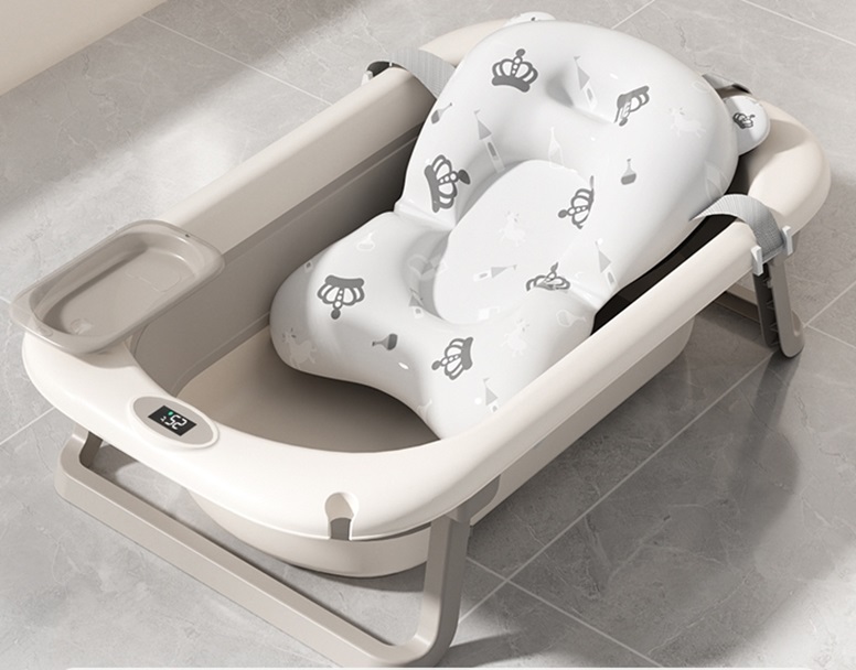 Set Cadita Pliabila Little Mom cu Termometru