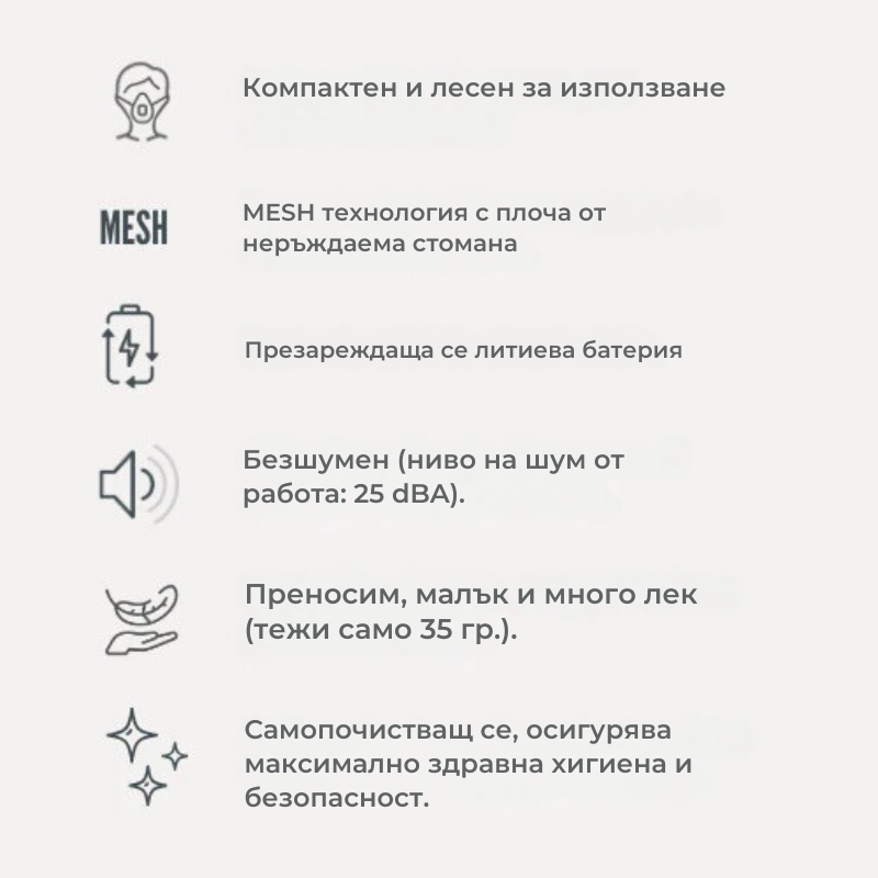 Nebulizator Portabil Mesh Nuvita - Terapie Confortabilă - imagine 2