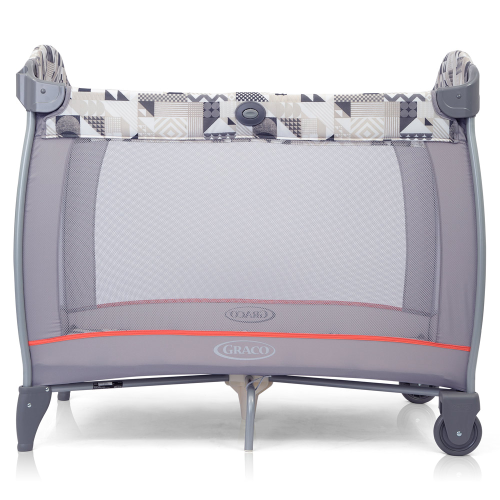 Patut Graco Electra Patchwork Grey cu masuta infasat - imagine 2