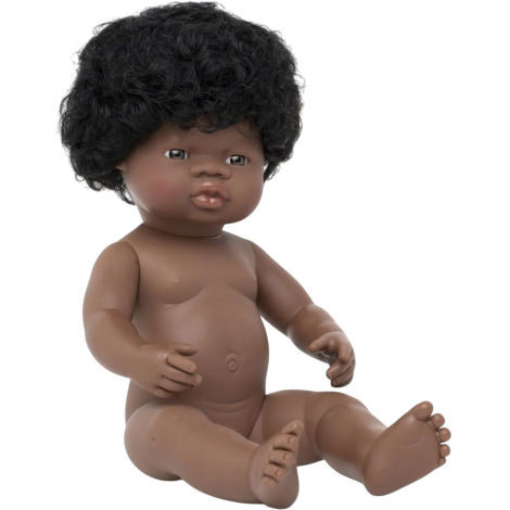 Păpușă Africană Fată 38 cm Miniland Anatomică