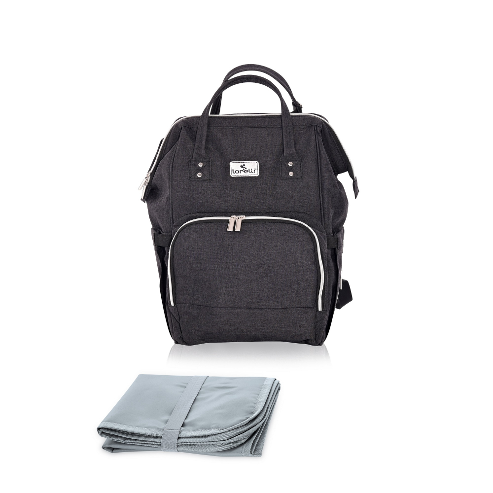 Rucsac Lorelli Tina, Black, 2-in-1 pentru Carucior - imagine 2
