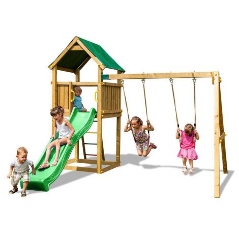 Complex de Joaca Fungoo Funny 2 cu Tobogan si Leagane - imagine 6