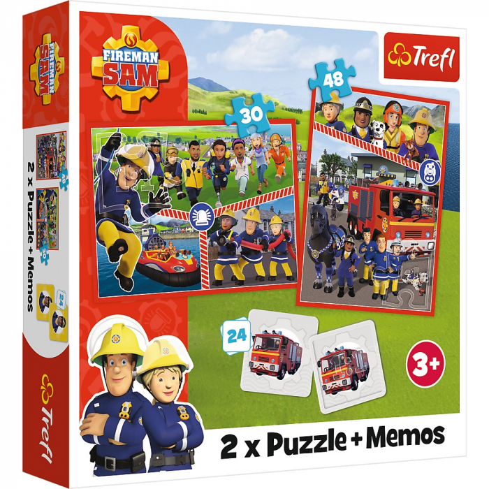 Puzzle Trefl Pompierul Sam 2in1