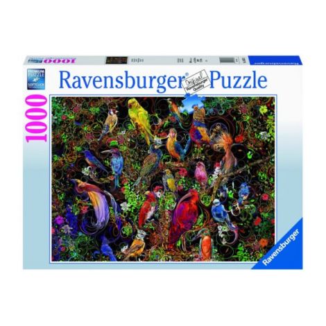 Puzzle Arta Pasarilor Ravensburger 1000 piese - imagine 2