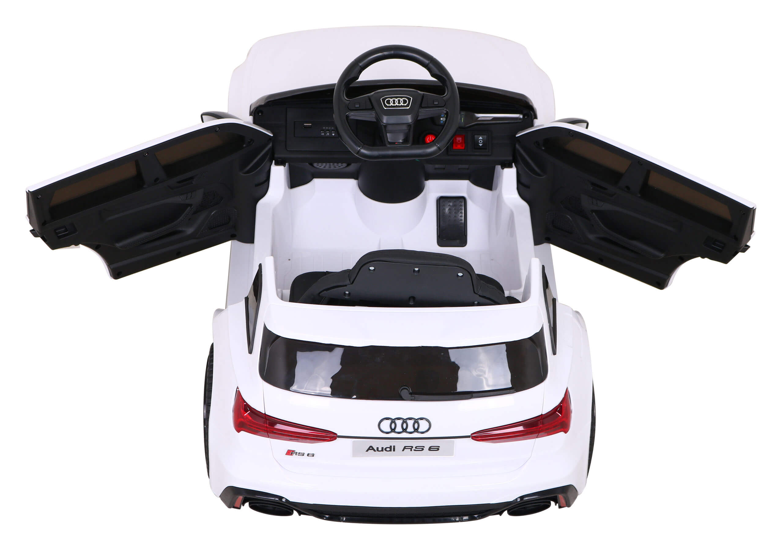 Masinuta Electrica Audi RS6 12V Alb - imagine 9