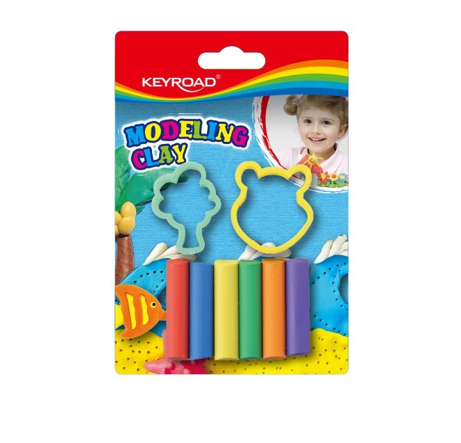 Set Plastilina Keyroad 6 Culori + Matrițe, +3 ani