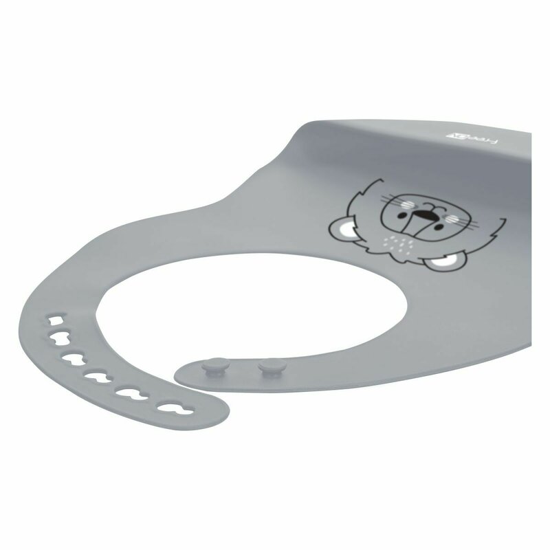 Baveta Silicon FreeON Lion Grey cu Buzunar - imagine 3