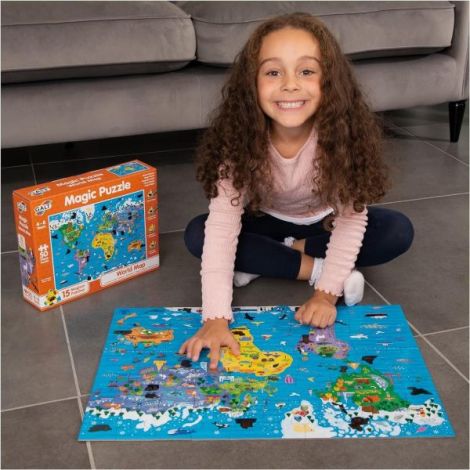 Galt Magic Puzzle Harta Lumii 50 Piese - imagine 3