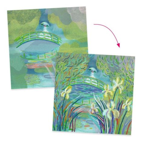 Atelier Creativ Djeco Lacul cu Nuferi Monet - imagine 4